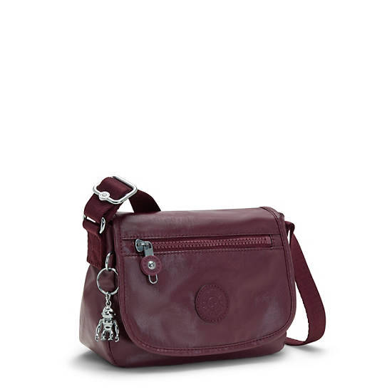 Kipling Sabian Metallic Crossbody Mini Tassen Bordeaux | BE 1351NW